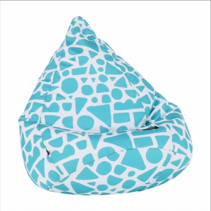 0000264944 sedaci vak tyrkysovo biela vzor teldin 13