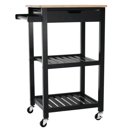 Servírovací stolík – ARETE, Čierny