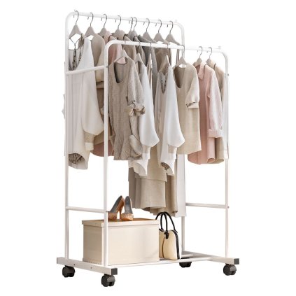 Stojan na šaty – ILIANA, Biely