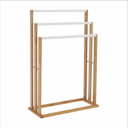 Stojan na uteráky – KOMO, Bambus/biela