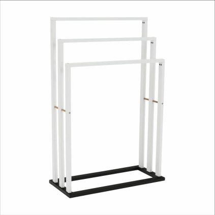 Stojan na uteráky – KOMO, Biela/čierna