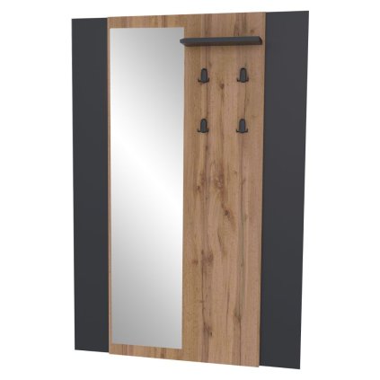 Vešiaková stena – AMONI, Dub wotan/čierna