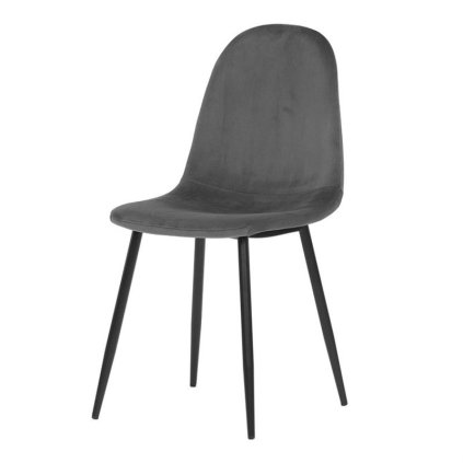 CT 971%20GREY4 Jedalenska stolicka RIMIA Siva zamatova latka 1