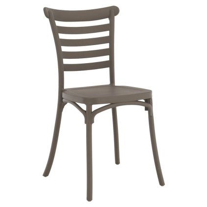 Stohovatelna stolicka SAVITO Sivohneda