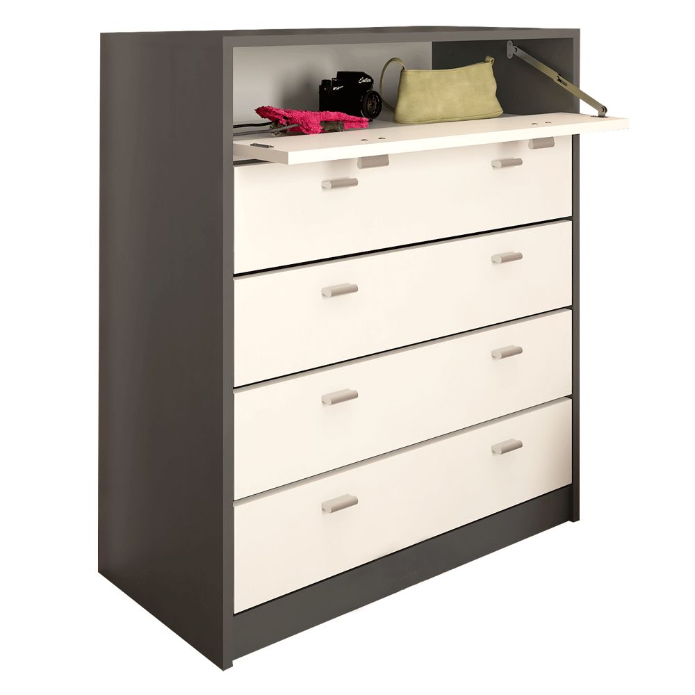 Botník - VIVAT 4, Grafit/biela