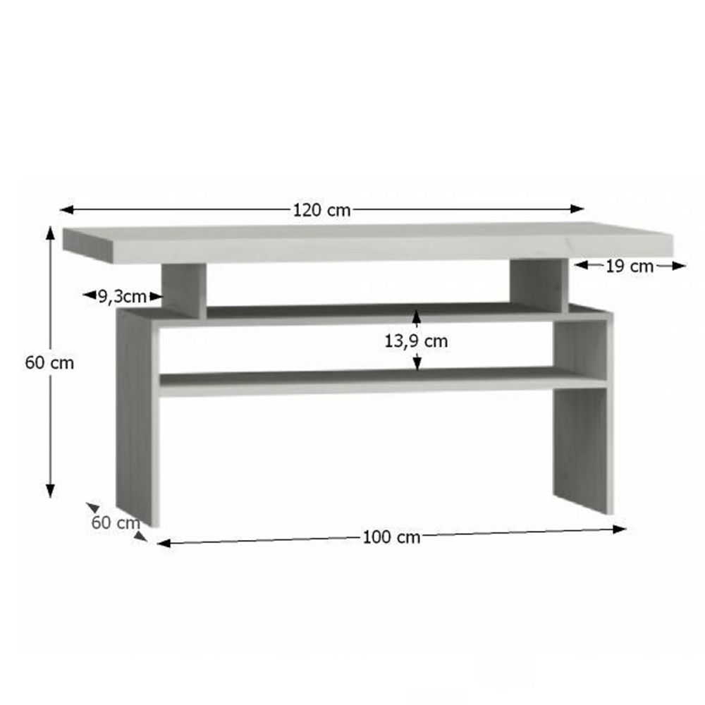 Konferenčný stolík - INFINITY, Jaseň biely