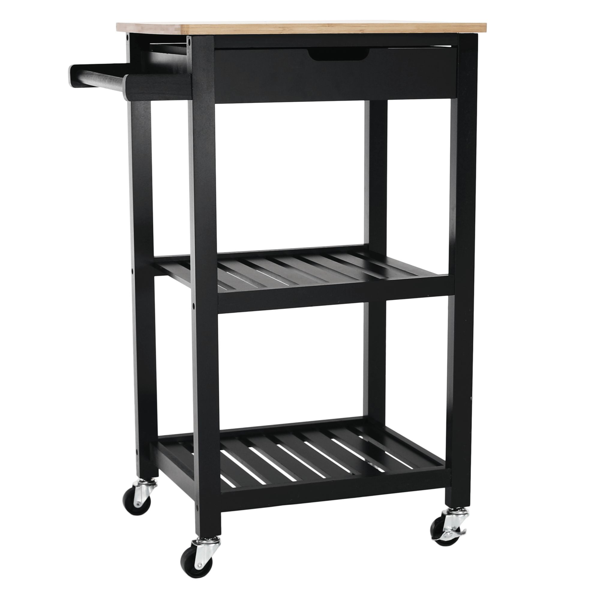 Servírovací stolík - ARETE, Čierny