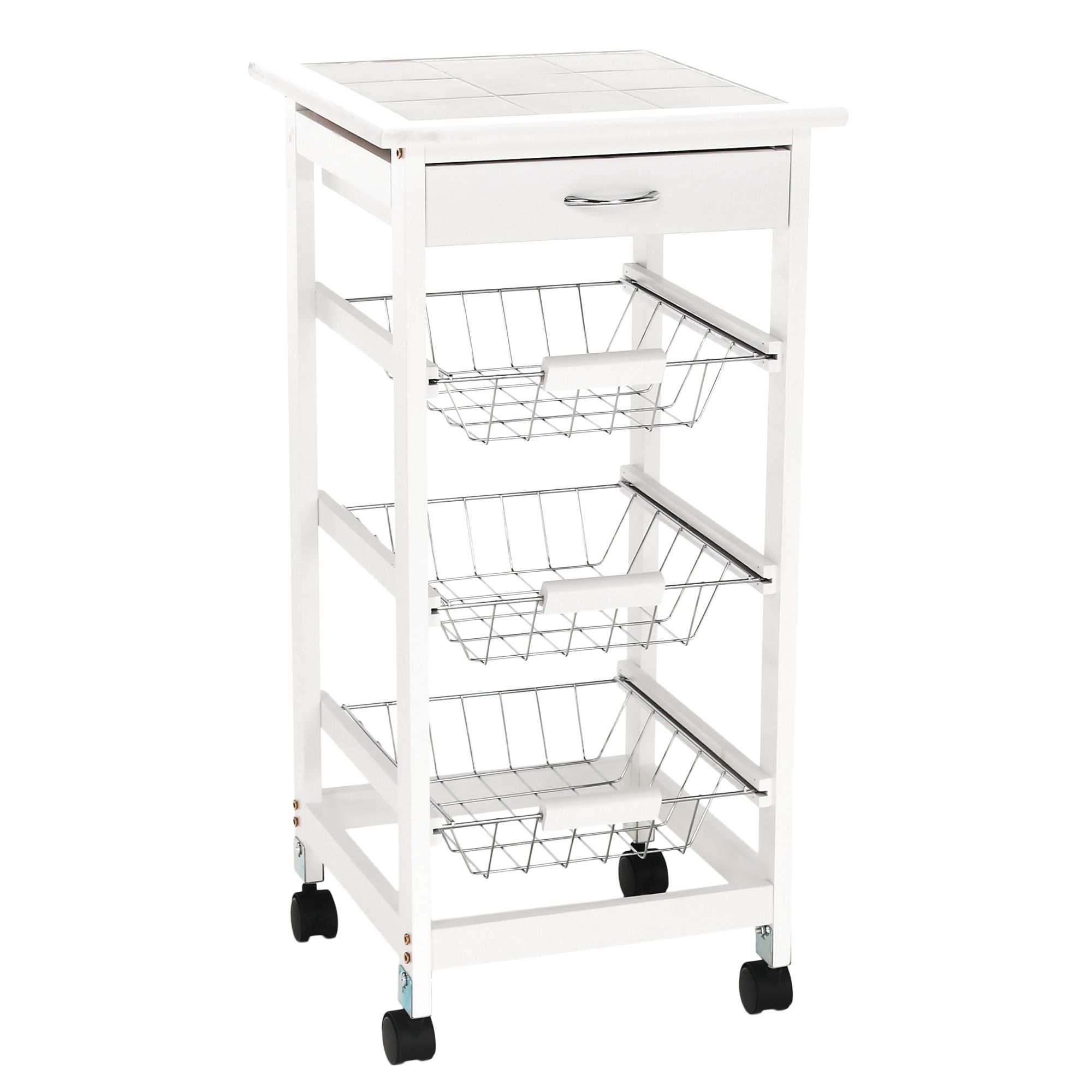 Servírovací stolík - KORUS, Biely