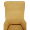 Ušiakové kreslo - SAMY, Žltá látka – detail 5
