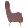 Ušiakové kreslo - SAMY, Ružová látka – detail 8