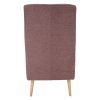 Ušiakové kreslo - SAMY, Ružová látka – detail 9
