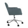 Kancelárske kreslo - HAGRID, Sivá zamatová látka – detail 2