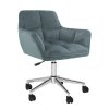 Kancelárske kreslo - HAGRID, Sivá zamatová látka