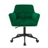Kancelárske kreslo - HAGRID, Smaragdová zamatová látka – detail 1
