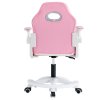 Detská kancelárska stolička - ODELIA, Ružová ekokoža – detail 4