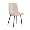 Jedálenská stolička - DAMIA, Béžová zamatová látka