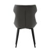 Jedálenská stolička - SAGARA, Tmavosivá ekokoža – detail 3
