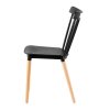 Jedálenská stolička - ZOSIMA, Čierna – detail 3