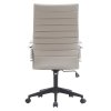 Kancelárske kreslo - DRUGOS, Sivá ekokoža – detail 2