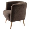 Relaxačné kreslo - ALIEN, Hnedá látka – detail 5