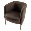 Relaxačné kreslo - ALIEN, Hnedá látka – detail 9