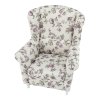 Ušiakové kreslo - CHARLOT, Vzor ruža – detail 11