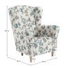 Ušiakové kreslo - CHARLOT, Vzor ruža – detail 13