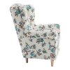 Ušiakové kreslo - CHARLOT, Vzor ruža – detail 14