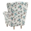 Ušiakové kreslo - CHARLOT, Vzor ruža – detail 16