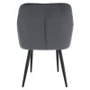 Dizajnové kreslo - VERIO, Sivá zamatová látka – detail 12