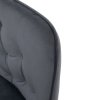Dizajnové kreslo - VERIO, Sivá zamatová látka – detail 4