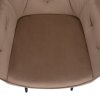 Dizajnové kreslo - VERIO, Hnedá zamatová látka – detail 3