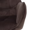 Dizajnové kreslo - PETIN, Hnedá zamatová látka – detail 8