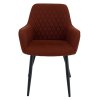Dizajnové kreslo - OSKOR, Hnedá látka – detail 1