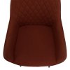 Dizajnové kreslo - OSKOR, Hnedá látka – detail 3