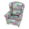 Ušiakové kreslo - CHARLOT, Patcwork1 – detail 9