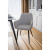 Dizajnové kreslo - OSKOR, Sivá látka – detail 17