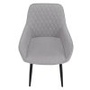 Dizajnové kreslo - OSKOR, Sivá látka – detail 1