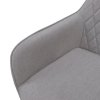 Dizajnové kreslo - OSKOR, Sivá látka – detail 5