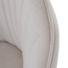 Jedálenské kreslo - AURIL, Béžová zamatová látka – detail 2