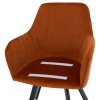 Jedálenské kreslo - AURIL, Terakota zamatová látka – detail 12