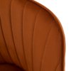 Jedálenské kreslo - AURIL, Terakota zamatová látka – detail 6