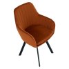 Jedálenské kreslo - AURIL, Terakota zamatová látka – detail 8