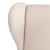 Ušiakové kreslo - LEFO, Béžová látka – detail 5