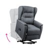 Elektricky polohovacie kreslo - DOURO, sivá látka – detail 1