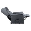 Elektricky polohovacie kreslo - DOURO, sivá látka – detail 6