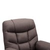 Masážne polohovacie kreslo - HUDSON, Hnedá látka – detail 9
