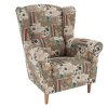Ušiakové kreslo - CHARLOT, Patcwork2