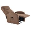 Elektricky polohovacie kreslo - NERIS, Hnedá látka – detail 10