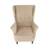Ušiakové kreslo - RUFINO, Béžová látka – detail 6